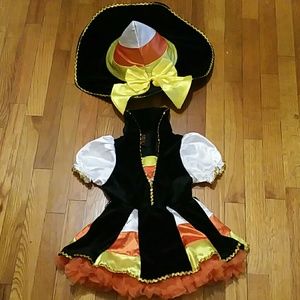 Candy corn costume 2t